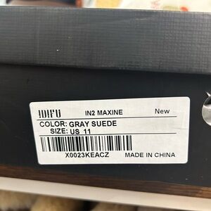 IDIFU Elegant Gray Suede Heels